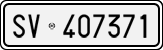 License plate of Italy, Cars (1927 year series)
