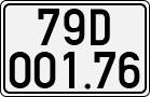 License plate of Vietnam, Cars