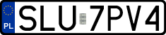 License plates of Poland, Regular car plates