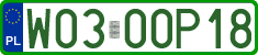 License plates of Poland, Professional plates
