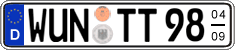 German license plate, Seasonal plates