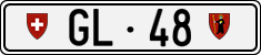 License plate of Switzerland, Cars