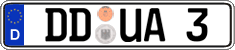 German license plate, Regular plates