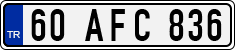 License plate of Turkey, Regular plates