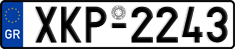 License plate of Greece, Cars