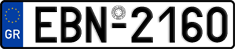 License plate of Greece, Cars