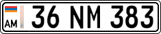 License plate of Armenia, Private owners