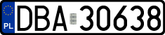 License plates of Poland, Regular car plates
