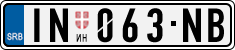License plate of Serbia, Cars