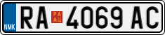 License plate of North Macedonia, Regular plates (2012)