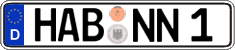 German license plate, Regular plates