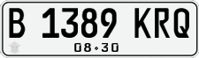 License plate of Indonesia, Regular plates