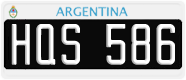 License plate of Argentina, Cars (1995, ABC 123)
