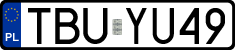 License plates of Poland, Regular car plates