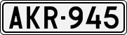 License plate of Finland, Cars