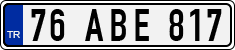 License plate of Turkey, Regular plates