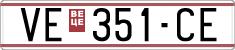 License plate of North Macedonia, Regular plates (1993)