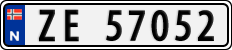 License plate of Norway, Cars