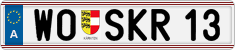 License plate of Austria, Vanity Plates