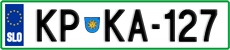 License plate of Slovenia, Cars