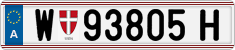 License plate of Austria, Regular plates