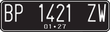 License plate of Indonesia, Regular plates