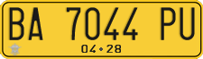 License plate of Indonesia, Commercial vehicles