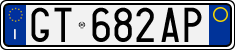 License plate of Italy, Cars (1994 year series)