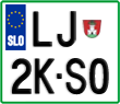 License plate of Slovenia, Motorcycles