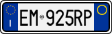 License plate of Italy, Cars (1994 year series)