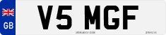 License plate of the United Kingdom, 1983 year system