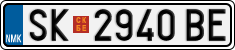 License plate of North Macedonia, Regular plates (2012)