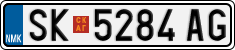 License plate of North Macedonia, Regular plates (2012)