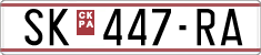 License plate of North Macedonia, Regular plates (1993)