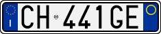 License plate of Italy, Cars (1994 year series)
