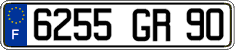 French license plate, FNI