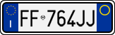 License plate of Italy, Cars (1994 year series)