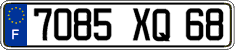 French license plate, FNI