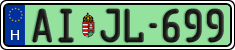 license plates of Hungary, Regular plates (2022)