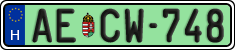 license plates of Hungary, Regular plates (2022)