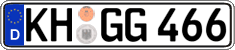 German license plate, Regular plates