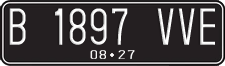 License plate of Indonesia, Regular plates