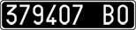 License plate of Italy, Cars (1927 year series)