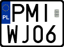 License plates of Poland, Special vehicles and motorcycles