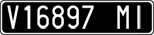 License plate of Italy, Cars (1927 year series)