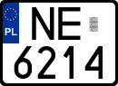License plates of Poland, Special vehicles and motorcycles