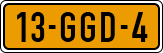 License plate of the Netherlands, Cars