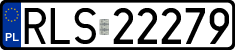 License plates of Poland, Regular car plates