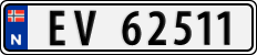 License plate of Norway, Cars