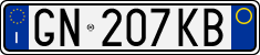 License plate of Italy, Cars (1994 year series)
